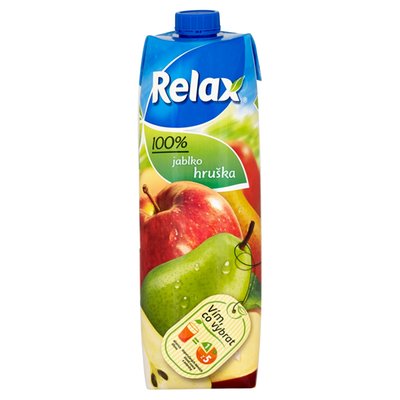 Obrázek Relax 100% Jablko-Hruška 1l TS