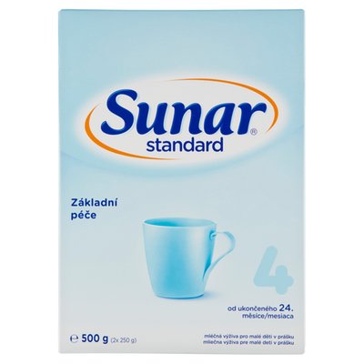 Obrázek Sunar Standard 4 batolecí mléko 2 x 250g (500g)