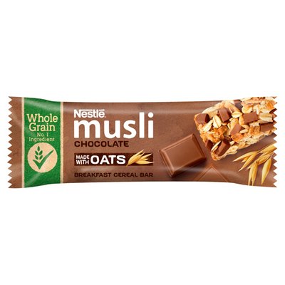 Obrázek Nestlé Musli Chocolate snídaňová tyčinka s kousky mléčné čokolády 35g