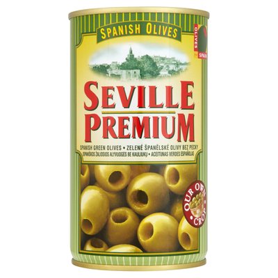 Obrázek Seville Premium Zelené španělské olivy bez pecky 350g