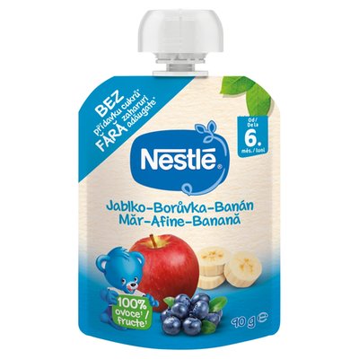 Obrázek E-NESTLE JABLKO-BORUVKA-BANAN  6+ 90 G