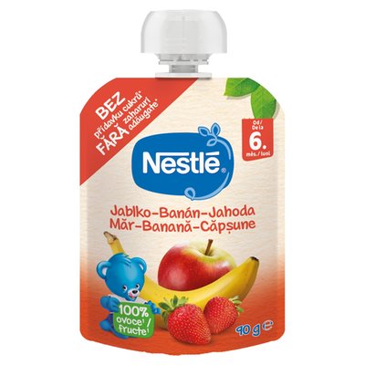 Obrázek E-NESTLE FRUKT JAHOD-JABL-BANAN 6+ 90 G