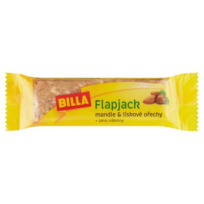 Obrázek BILLA Flapjack mandle & lískové ořechy 50g