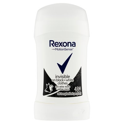 Obrázek Rexona Invisible on Black + White Clothes tuhý antiperspirant 40ml
