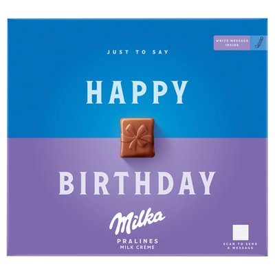 Obrázek Milka Happy Birthday bonboniéra, mléčná náplň 110g