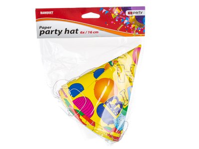 Obrázek Papírové párty kloboučky 6ks