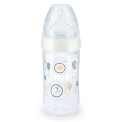 Obrázek NUK New Classic Láhev PP LOVE (0-6m.) 150 ml - silikonová savička M (mléko)