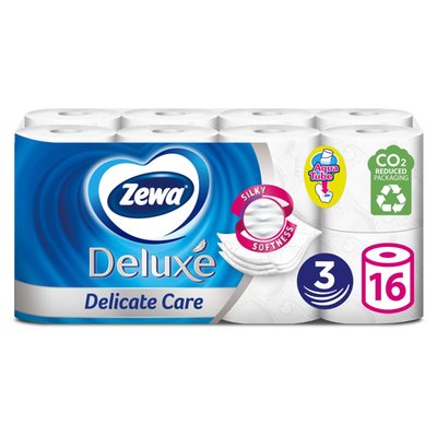 Obrázek Zewa Deluxe Delicate Care toaletní papír 3 vrstvý 16 rolí