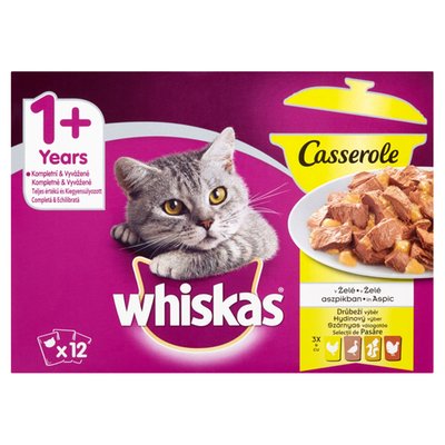 Obrázek Whiskas Casserole drůbeží výběr v želé 12x85g