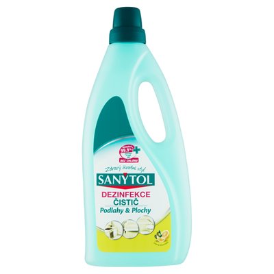 Obrázek Sanytol Dezinfekce čistič podlahy & plochy citrón & olivové lístky 1l