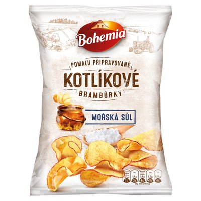 Obrázek Bohemia Kotlíkové brambůrky mořská sůl 120g