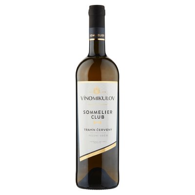 Obrázek Víno Mikulov Sommelier Club Tramín červený víno s přívlastkem pozdní sběr suché bílé 0,75l