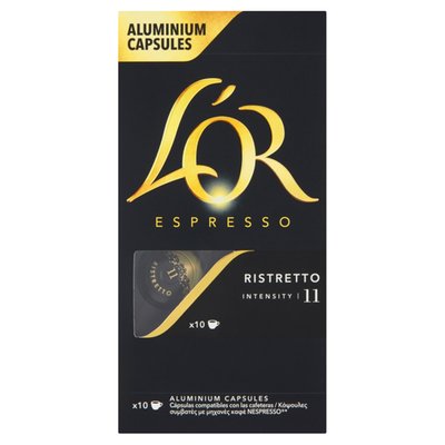 Obrázek L'OR Espresso Ristretto pražená mletá káva v kapslích 10 ks 52g