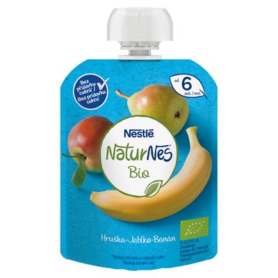 Obrázek X NESTLE BIO HRUSKA JABLKO BANAN 90G