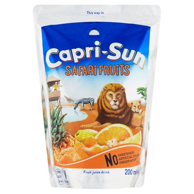 Obrázek Capri-Sun Safari Fruits nesycený nealkoholický ovocný nápoj 200ml