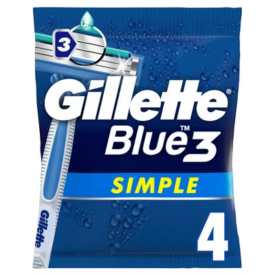 Obrázek GILLETTE BLUE3 HOLITKA PANSKA SIMPLE 4KS