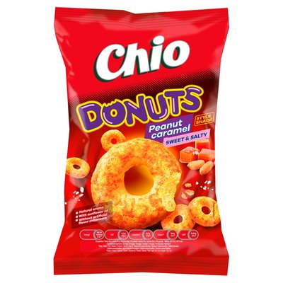 Obrázek CHIO DONUTS PEANUT CARAMEL 80G