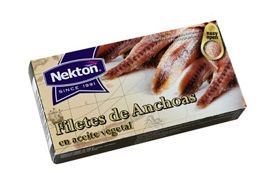 Obrázek filety z ančoviček v rostlinném oleji NEKTON 50 g