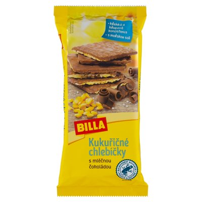 Obrázek BILLA Kukuřičné chlebíčky s mléčnou čokoládou 90g