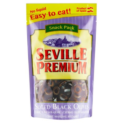Obrázek Seville Premium Černé olivy krájené 75g