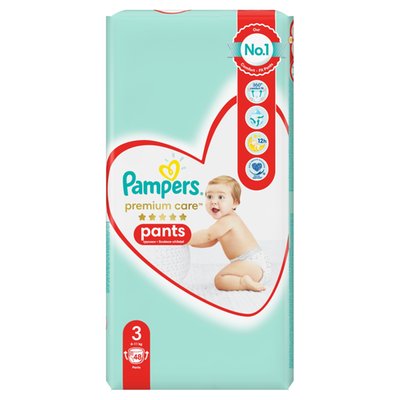 Obrázek Plenkové Kalhotky Pampers Premium Care Velikost 3,  Kusů, 6kg - 11kg
