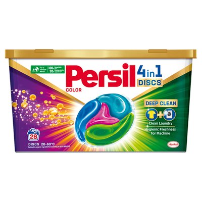 Obrázek Persil Discs 4in1 Deep Clean Color předdávkovaný prací prostředek 28 praní 28 x 25g (700g)