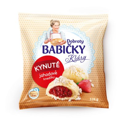 Obrázek Kynuté knedlíky jahodové Dobroty babičky Kláry 320 g