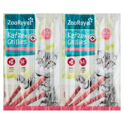 Obrázek ZooRoyal Tyčinky s lososem 8 x 5g (40g)