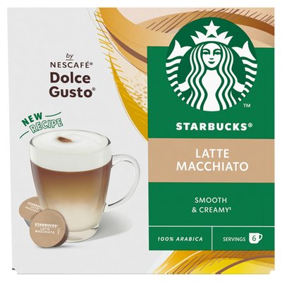 Obrázek Starbucks Latte Macchiato by NESCAFE DOLCE GUSTO - kávové kapsle - 12 kapslí v balení