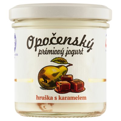 Obrázek Bohemilk Opočenský prémiový jogurt hruška s karamelem 150g