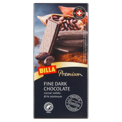 Obrázek BILLA Premium Hořká čokoláda 85% 100g