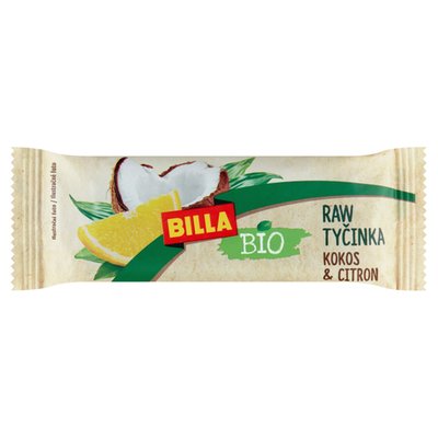 Obrázek BILLA BIO Raw tyčinka kokos & citron 50g