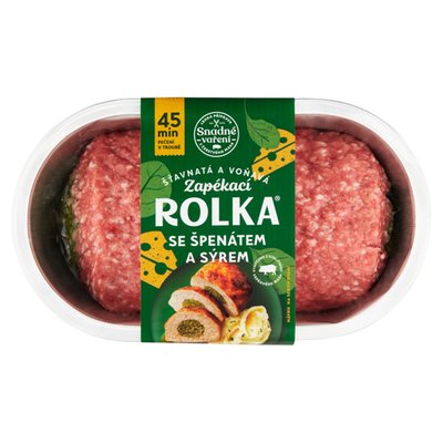 Obrázek Snadné Vaření Zapékací rolka se špenátem a sýrem 650g