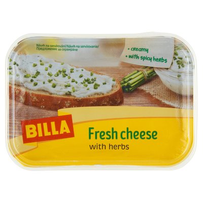 Obrázek BILLA Přírodní čerstvý sýr s bylinkami 200g
