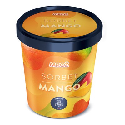 Obrázek Mrož Sorbet mango kelímek 460 ml