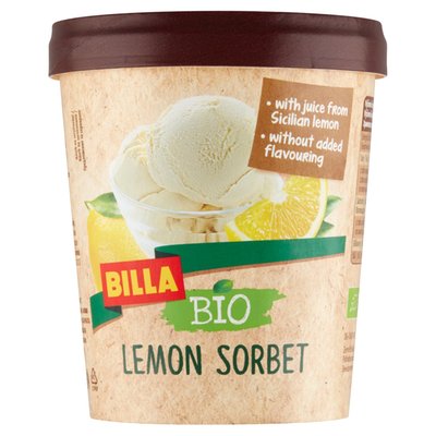 Obrázek BILLA X BIO OKO SORBET LEMON 500 ML