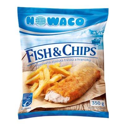 Obrázek Fish & Chips MSC – obalovaná aljašská treska a hranolky 350 g