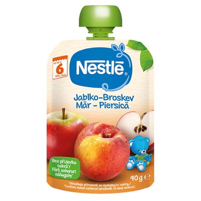 Obrázek NESTLE JABLKO BROSKEV 6+ 90G