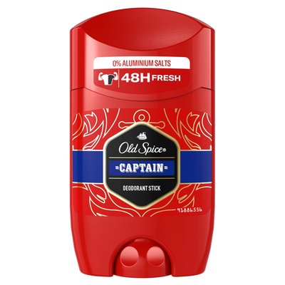 Obrázek Old Spice Captain Tuhý Deodorant Pro Muže 50ml, 48h Svěžest, Bez Obsahu Hliníku