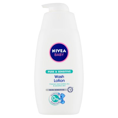 Obrázek Nivea Baby Pure & Sensitive mycí gel na tvář a tělo 500ml
