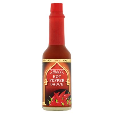 Obrázek Mida's Hot Pepper Sauce ostrá chilli omáčka červená 70g