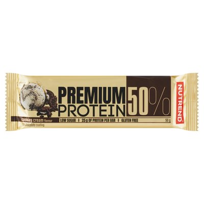 Obrázek Nutrend Premium Protein 50 Bar příchuť cookies cream 50g