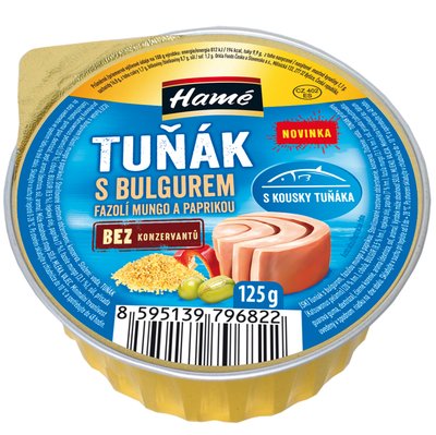 Obrázek Hamé Tuňák s bulgurem fazolí mungo a paprikou 125g