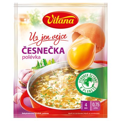 Obrázek Vitana Už jen vejce Česnečka polévka 22g