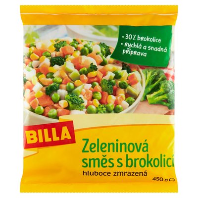 Obrázek BILLA Zeleninová směs s brokolicí hluboce zmrazená 450g