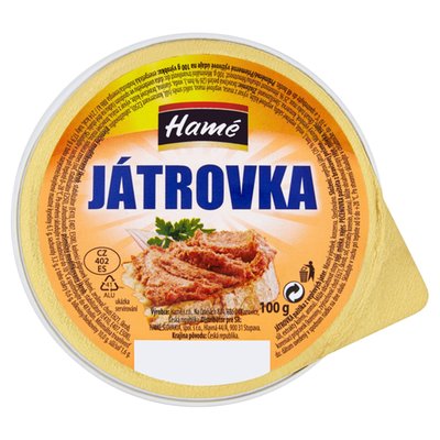 Obrázek Hamé Játrovka paštika z vepřových jater 100g