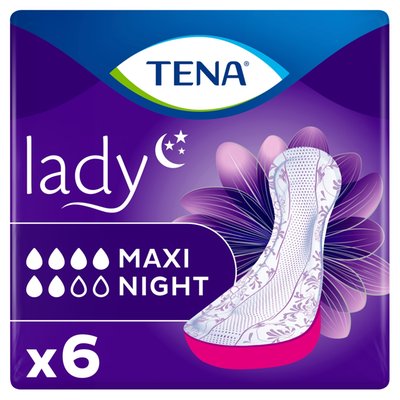 Obrázek Tena Lady Maxi Night inkontinenční vložky na noc 6 ks