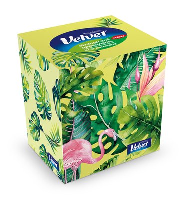 Obrázek Kosmetické ubrousky Velvet Cube 3vr. 60ks