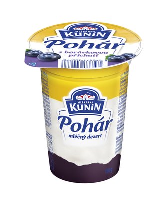 Obrázek Kunín Pohár s borůvkovou příchutí 150g