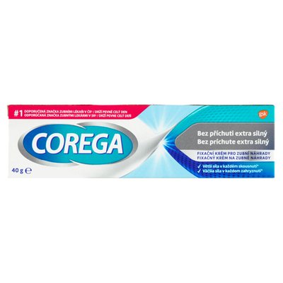 Obrázek Corega Fixační krém pro zubní náhrady bez příchuti extra silný 40g